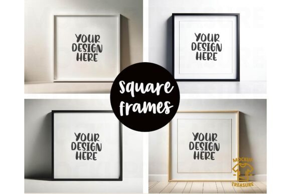 Download Square Frame Floor Mockup Bundle - Premium Resources