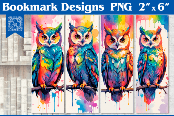 Download Rainbow Owl Printable Bookmark 4 PNG - Owl printable Collection