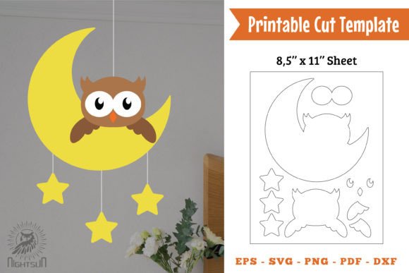Download Cute Owl Printable Cut Template Papercut - Owl printable Collection
