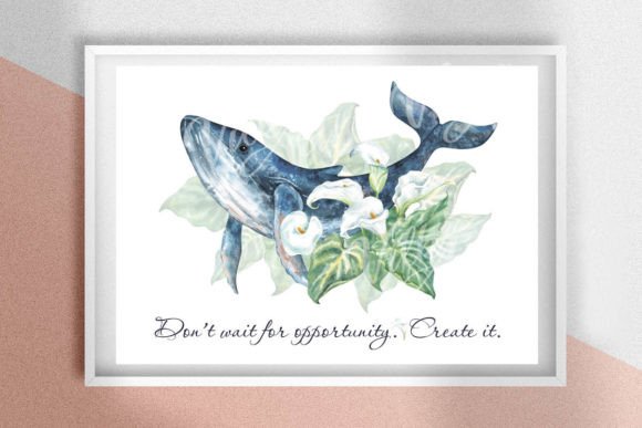 Download Watercolor Prints Blue Whale Poster - Watercolor prints Collection