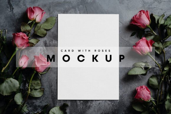 Download Valentines Day Card on Floor Mockup - Premium Resources